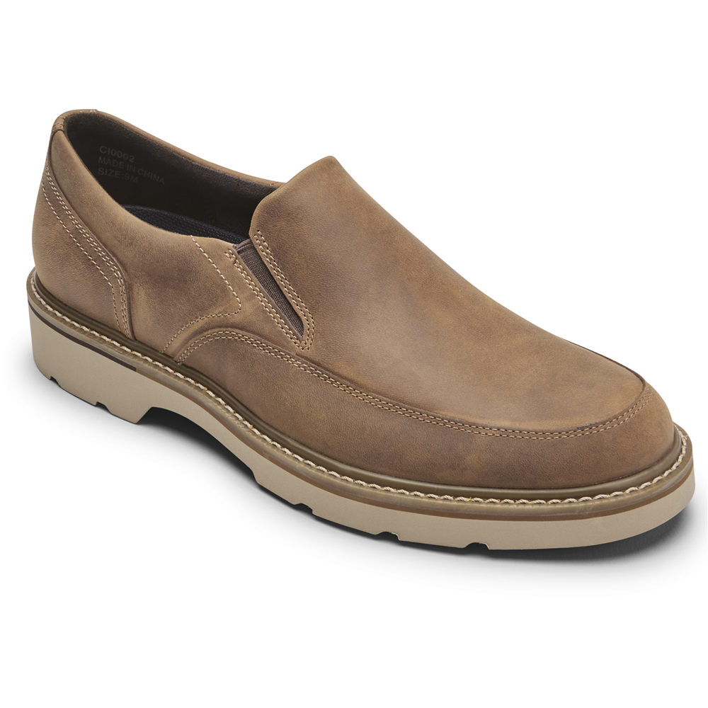 Rockport Slip-On For Mens Khaki - Charlee Waterproof - KL6021835